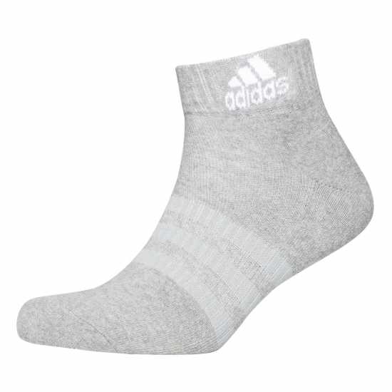 Мъжки чорапи Adidas Cushioned Sportswear Ankle Socks 3 Pairs Сив/Черен/Бял Adidas Cushioned Sportswear Ankle Socks 3 Pairs Сив/Черен/Бял Мъжки чорапи