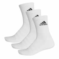 Adidas Crew Socks 3 Pack White Мъжки чорапи