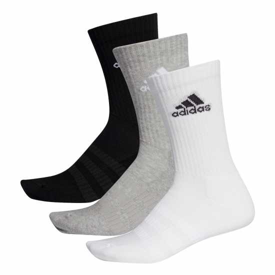 Adidas Cushioned Crew Socks 3 Pack МегГрейХтр Мъжки чорапи