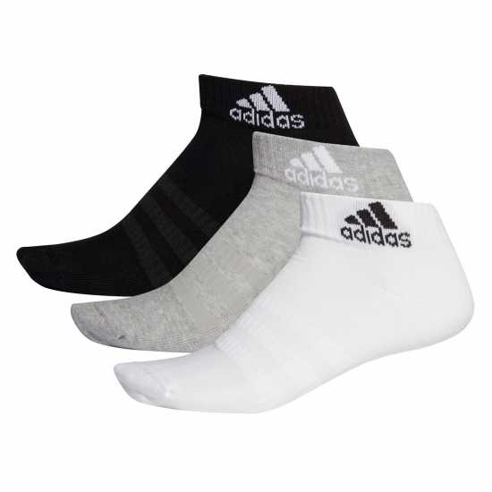 Adidas Ankle Socks 3 Pack MegGreyHtr Дамски чорапи