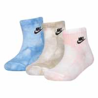 Nike 3 Чифта Чорапи Dye Futura 3 Pack Socks Grey Детски чорапи