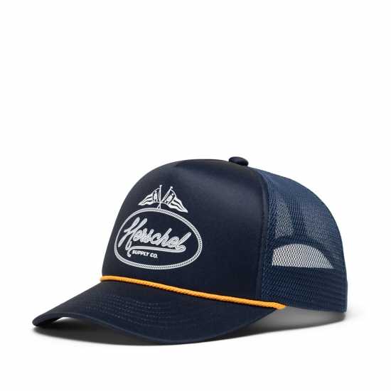 Herschel Supply Co Marina Mesh With Patch Trucker Cap Herschel Supply Co Marina Mesh With Patch Trucker Cap