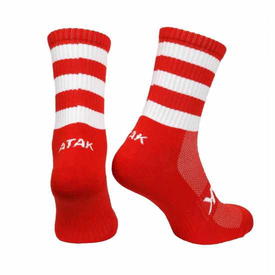 Детски чорапи Atak Sports Gaa Mid Socks Junior Red/White Atak Sports Gaa Mid Socks Junior Red/White Детски чорапи