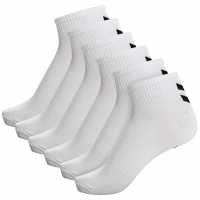 Hummel Chevron 6 Pack Of Socks White Мъжки чорапи