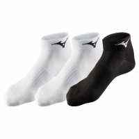 Mizuno 3 Pack Training Mid Ankle Socks White/Black Мъжки чорапи
