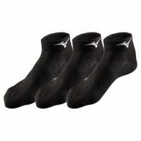 Mizuno 3 Pack Training Mid Ankle Socks Black Мъжки чорапи