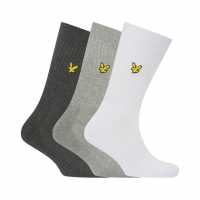 Lyle And Scott 3 Pack Of Plain Socks  