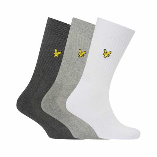 Lyle And Scott 3 Pack Of Plain Socks  