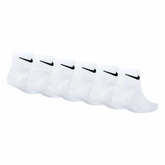 Nike 6 Pack Of Trainer Socks Infants White Детски чорапи