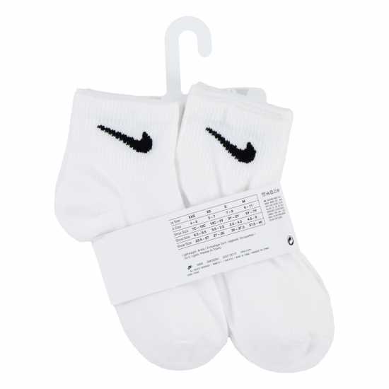 Nike 6 Pack Of Trainer Socks Infants White Детски чорапи