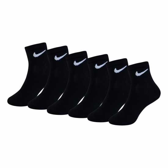 Детски чорапи Nike 6 Pack Of Trainer Socks Infants Черно Nike 6 Pack Of Trainer Socks Infants Черно Детски чорапи