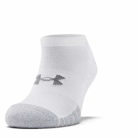 Under Armour Heatgear No Show Socks 3 Pack White Мъжки чорапи
