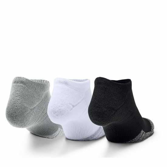 Under Armour Heatgear No Show Socks 3 Pack Blk/Gry/Wht Мъжки чорапи