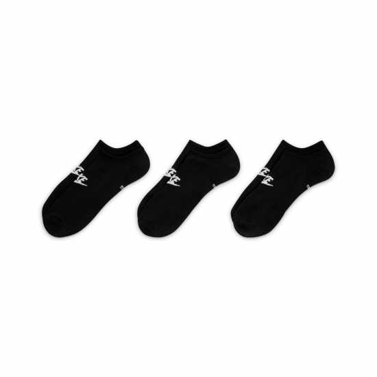 Nike Sportswear Everyday Essential No-Show Socks 3 Pairs Black/White Мъжки чорапи
