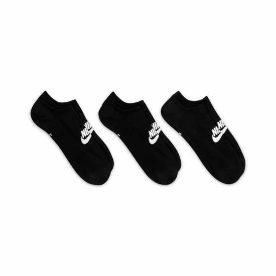 Nike Sportswear Everyday Essential No-Show Socks 3 Pairs Black/White Мъжки чорапи