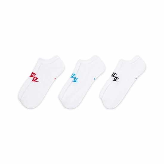 Nike Sportswear Everyday Essential No-Show Socks 3 Pairs Бял/Многоцветно Мъжки чорапи
