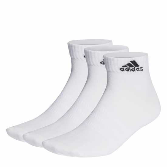 Adidas Thin And Light Ankle Socks 3 Pairs White/Black Мъжки чорапи