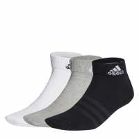 Adidas Thin And Light Ankle Socks 3 Pairs Gry/White/Black Мъжки чорапи