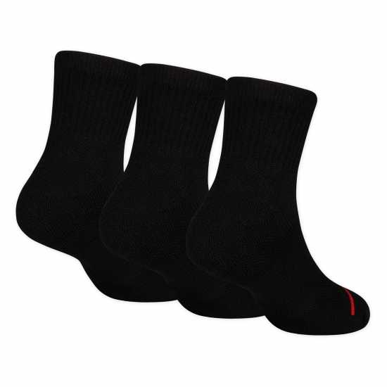 Jumpman Quarter Sock Childs Black Детски чорапи