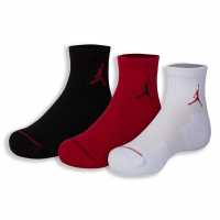 Air Jordan Jumpman Quarter Sock Childs Тренировъчен червен Детски чорапи