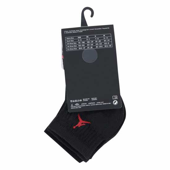 Детски чорапи Air Jordan Jumpman Quarter Sock Junior Air Jordan Jumpman Quarter Sock Junior Детски чорапи