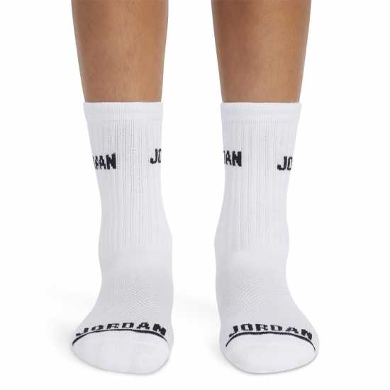 Air Jordan Legend Crew 6Pk Sock Juniors Бяло Детски чорапи