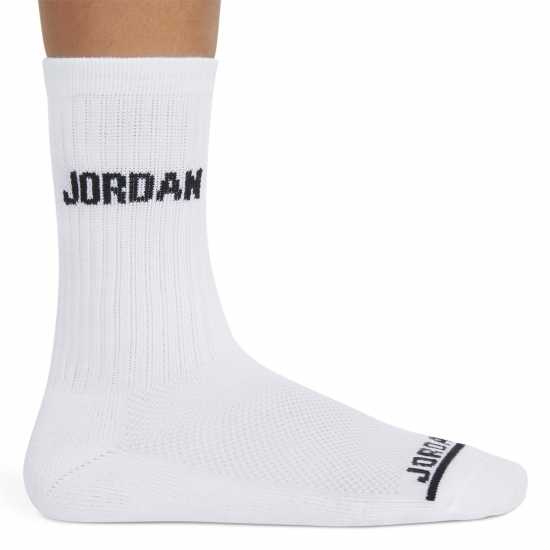 Air Jordan Legend Crew 6Pk Sock Juniors Бяло Детски чорапи
