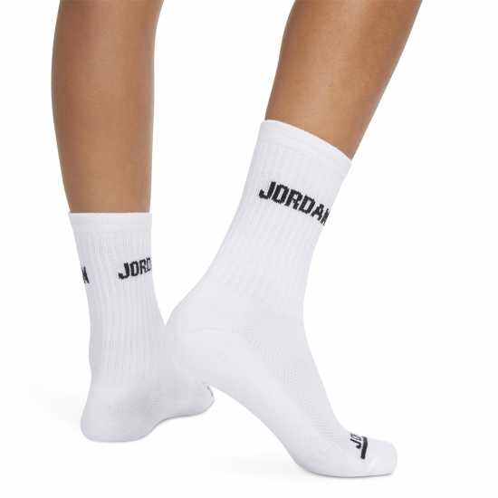 Air Jordan Legend Crew 6Pk Sock Juniors Бяло Детски чорапи