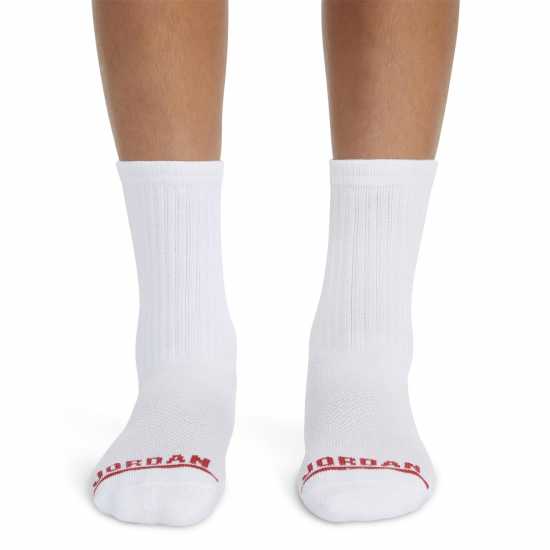Air Jordan Legend Crew 6Pk Sock Juniors Бяло Детски чорапи