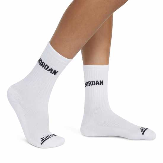 Air Jordan Legend Crew 6Pk Sock Juniors Бяло Детски чорапи
