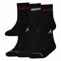 Air Jordan Legend Crew 6Pk Sock Juniors Черно Детски чорапи
