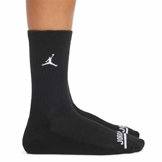 Детски чорапи Air Jordan Legend Crew 6Pk Sock Juniors Черно Air Jordan Legend Crew 6Pk Sock Juniors Черно Детски чорапи