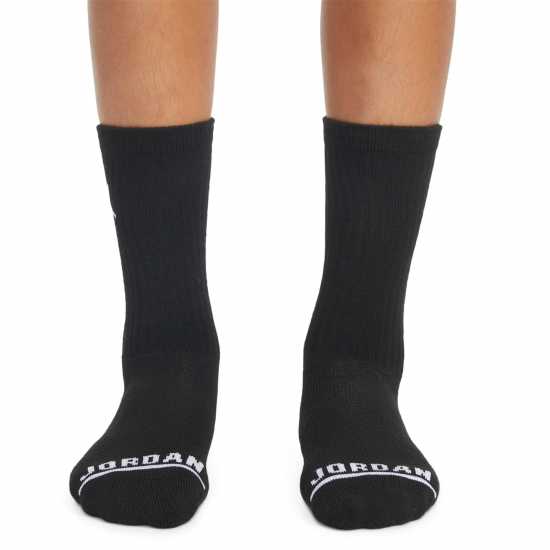 Детски чорапи Air Jordan Legend Crew 6Pk Sock Juniors Черно Air Jordan Legend Crew 6Pk Sock Juniors Черно Детски чорапи