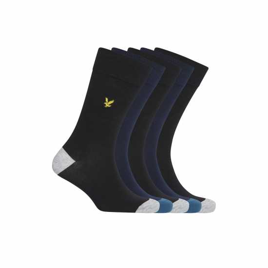 Lyle And Scott Lyle 5P Cntrst Socks Sn63  