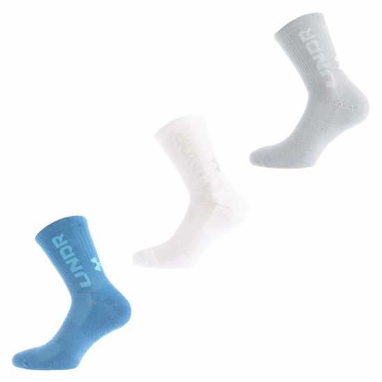 Kids' 3 Pack Mid Crew Socks  