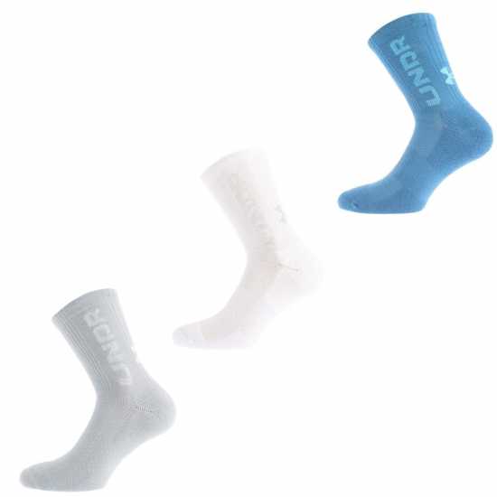 Kids' 3 Pack Mid Crew Socks  