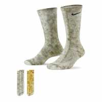 Nike Everyday Plus Cushioned Tie-Dye Crew Socks (2 Pairs) MULTI-COLOR Дамски чорапи