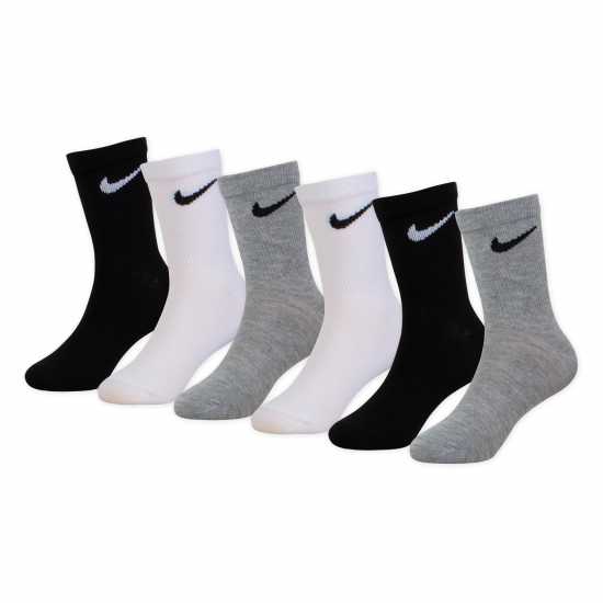 Детски чорапи Nike 6 Pack Of Crew Socks Infants Смесено Nike 6 Pack Of Crew Socks Infants Смесено Детски чорапи
