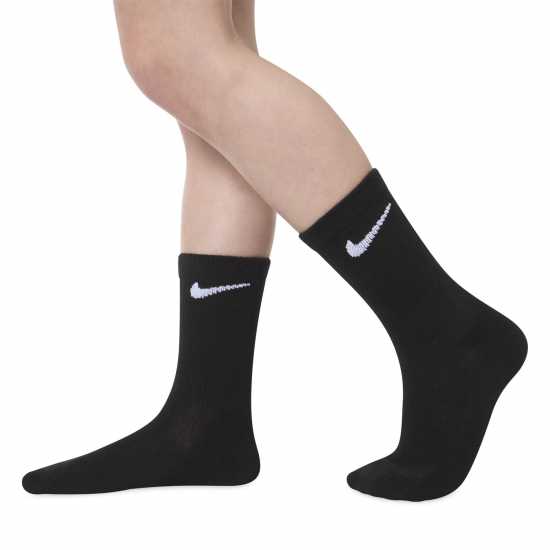 Nike 6 Pack Of Crew Socks Infants Черно Детски чорапи