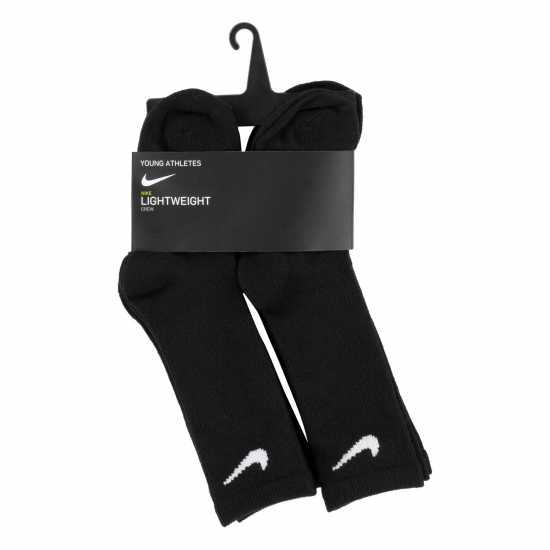 Nike 6 Pack Of Crew Socks Infants Черно Детски чорапи