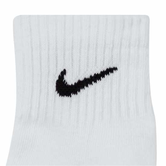 Мъжки чорапи Nike 3Бр. Три Четвърти Чорапи Three Pack Quarter Socks Mens Бяло/Черно Nike 3Бр. Три Четвърти Чорапи Three Pack Quarter Socks Mens Бяло/Черно Мъжки чорапи
