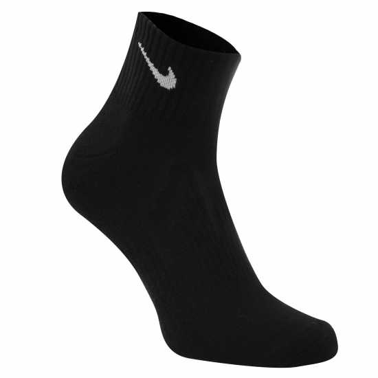 Nike 3Бр. Три Четвърти Чорапи Three Pack Quarter Socks Mens