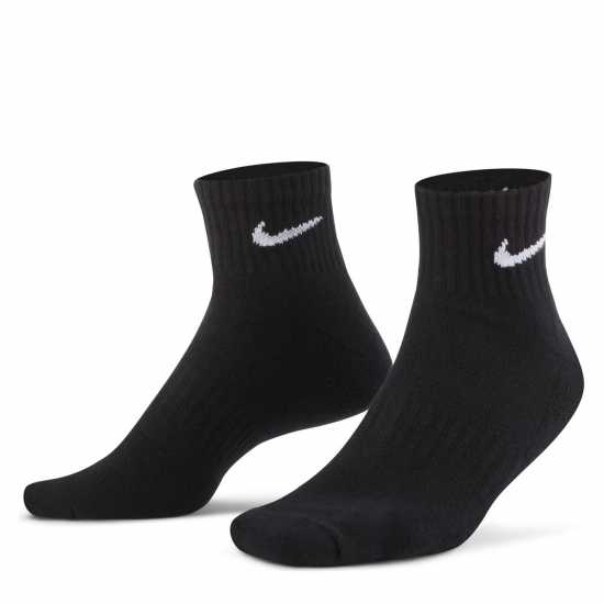 Мъжки чорапи Nike 3Бр. Три Четвърти Чорапи Three Pack Quarter Socks Mens ЧЕРНО/БЯЛО Nike 3Бр. Три Четвърти Чорапи Three Pack Quarter Socks Mens ЧЕРНО/БЯЛО Мъжки чорапи