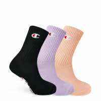 Champion 3 Pack Logo Socks Pink Мъжки чорапи