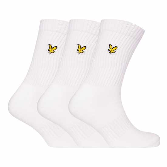 Lyle And Scott Lyle 3P Tubular Sck  Sn63 Bright White 