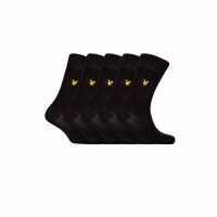 Lyle And Scott Men's Liam Pack Crew Socks Черно 