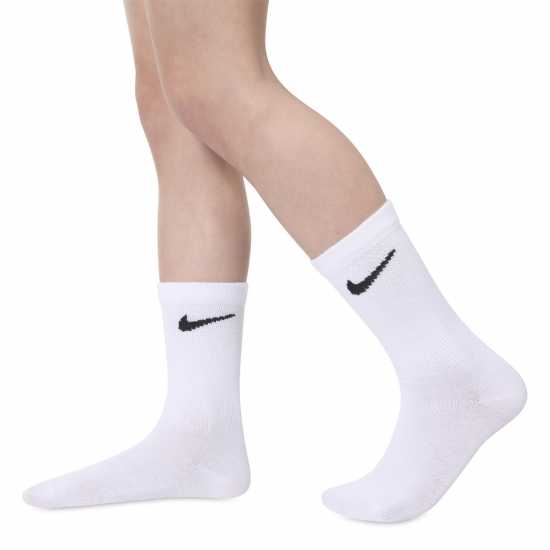 Nike 6 Pack Of Crew Socks Childrens Бяло Детски чорапи