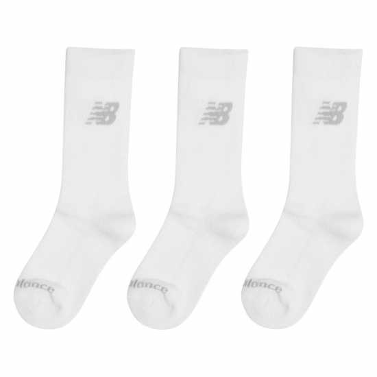 New Balance Socks 3 Pack White Мъжки чорапи