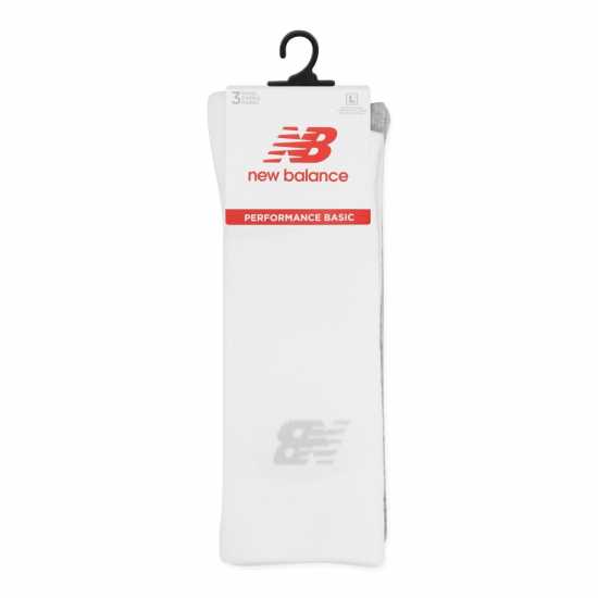 Мъжки чорапи New Balance Crew Socks 3 Pack Бяло Многоцветно New Balance Crew Socks 3 Pack Бяло Многоцветно Мъжки чорапи