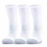 Under Armour Heatgear Crew 3Pk White Мъжки чорапи